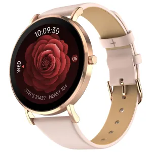 Noise Diva 2 Fashion Smart Watch for Women - Sleekest Dial, 36mm AMOLED Display, Snug Fit, Improved Female Cycle Tracker, BT Calling, Sleep Tracking, AI Voice Assistant, Password Protection-Rose Pink