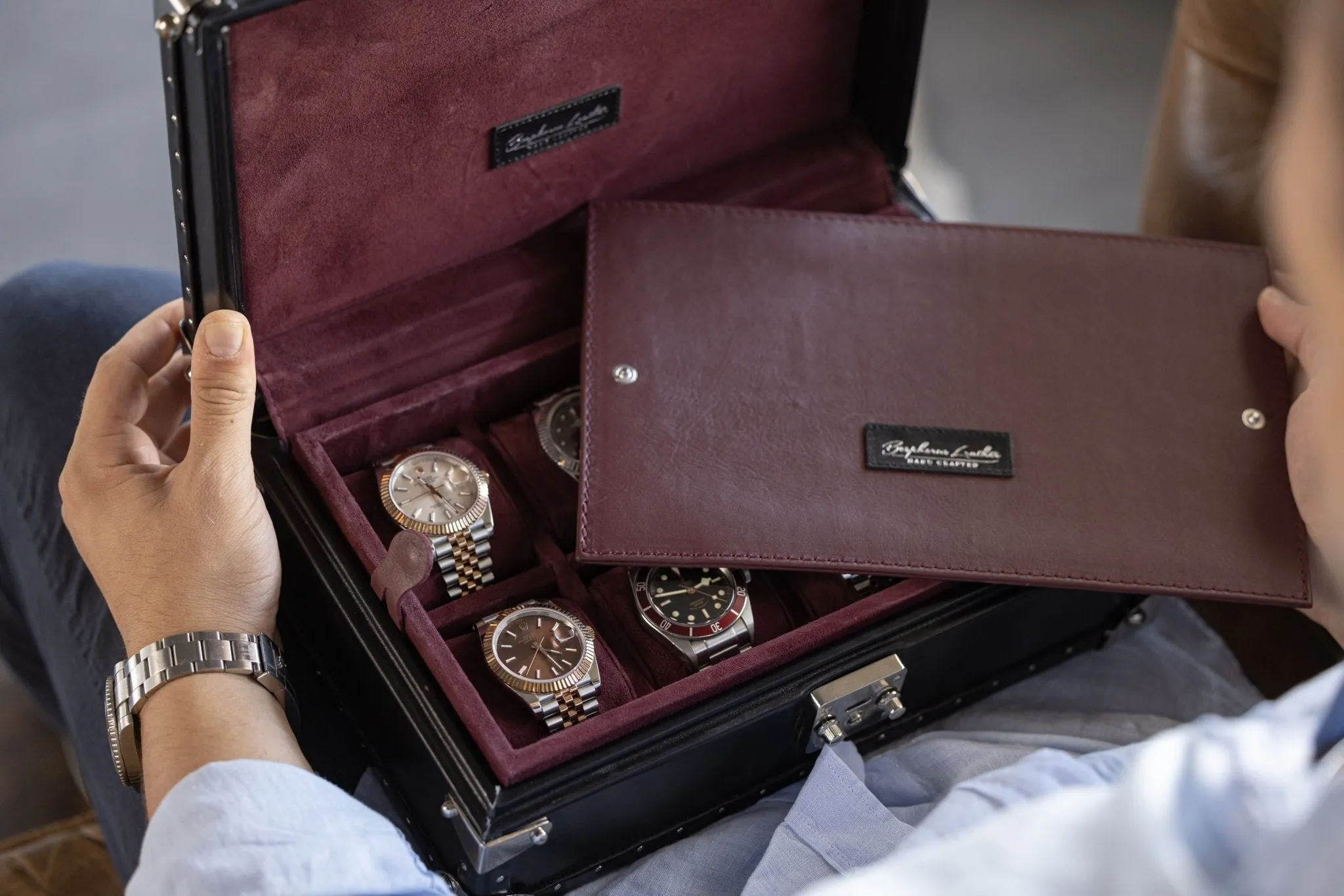 Petra Watch Case - Montana Black