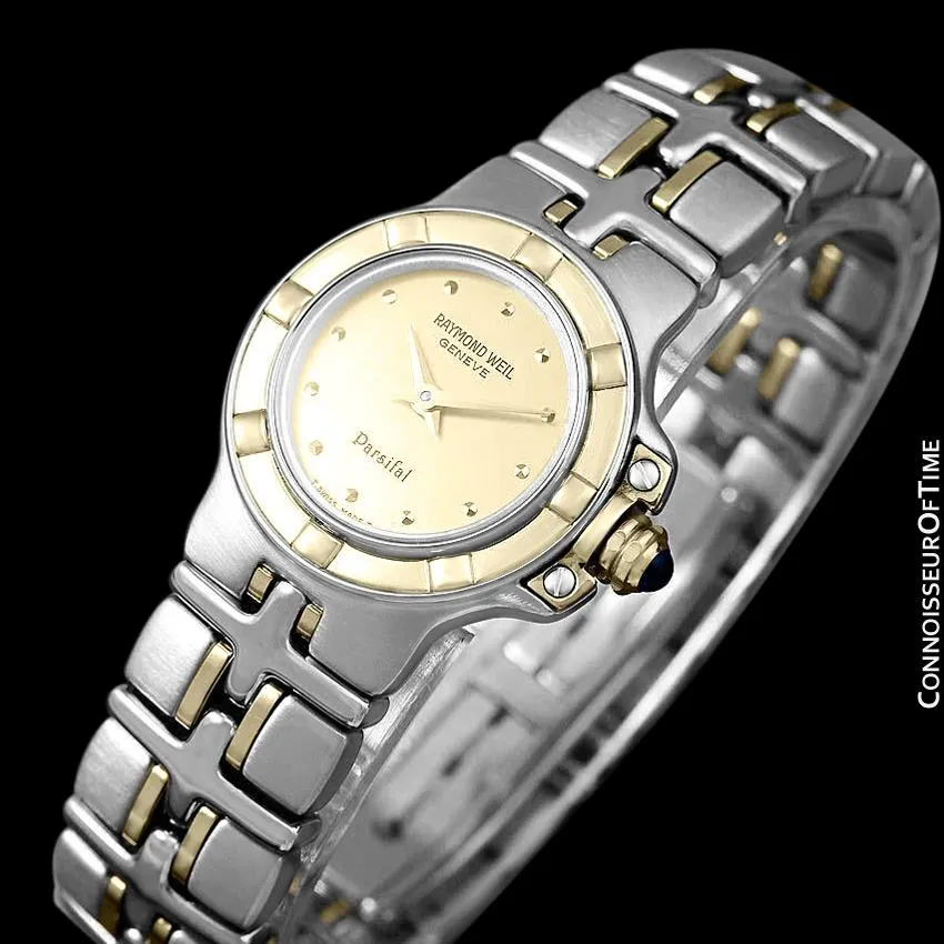 Raymond Weil Parsifal Ladies Two-Tone Bracelet Watch, Ref. 9690 - Stainless Steel & Solid 18K Gold