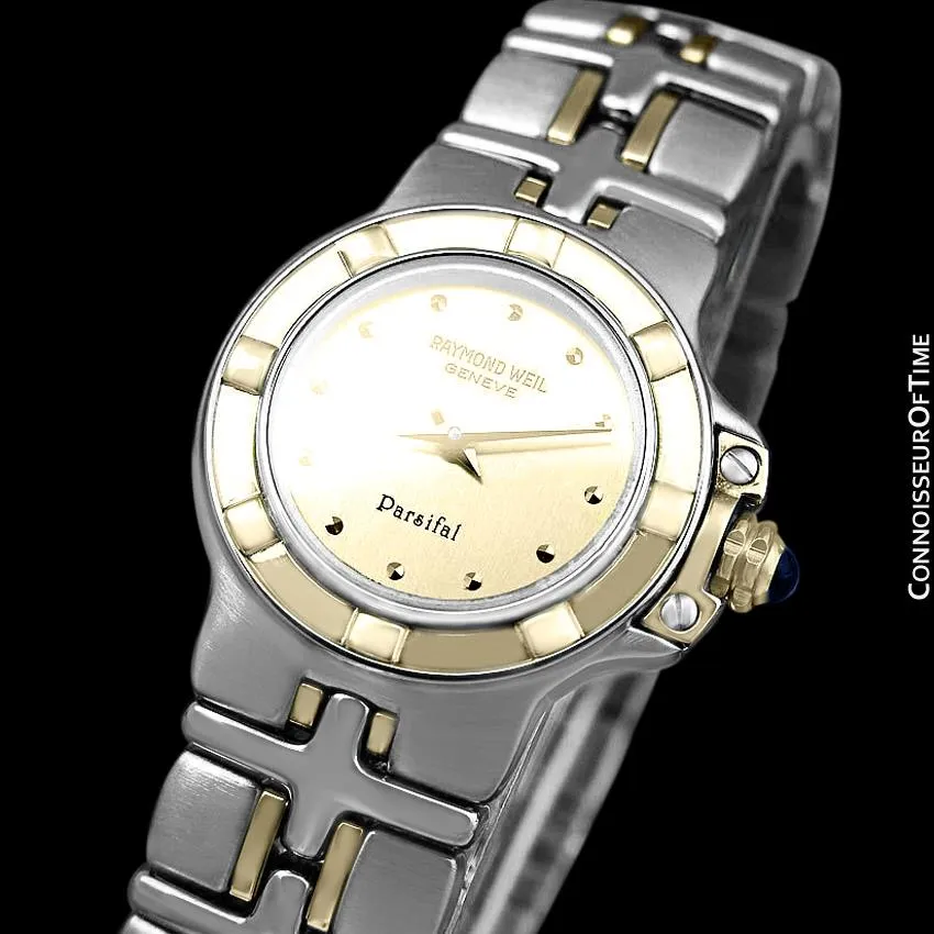 Raymond Weil Parsifal Ladies Two-Tone Bracelet Watch, Ref. 9690 - Stainless Steel & Solid 18K Gold