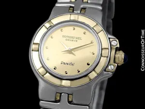 Raymond Weil Parsifal Ladies Two-Tone Bracelet Watch, Ref. 9690 - Stainless Steel & Solid 18K Gold