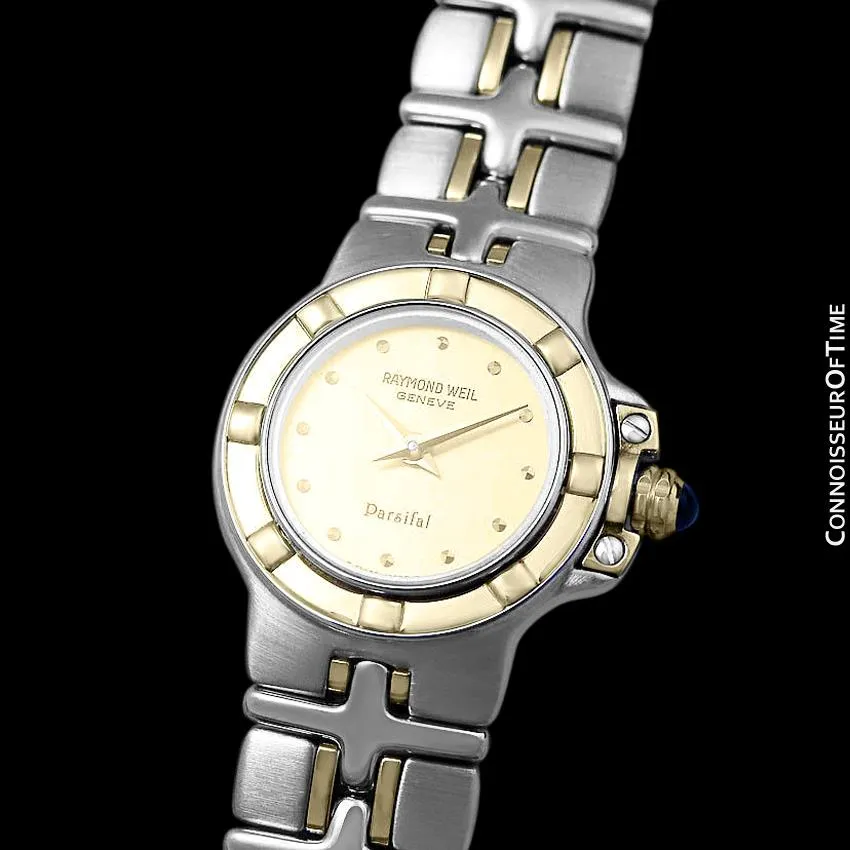 Raymond Weil Parsifal Ladies Two-Tone Bracelet Watch, Ref. 9690 - Stainless Steel & Solid 18K Gold