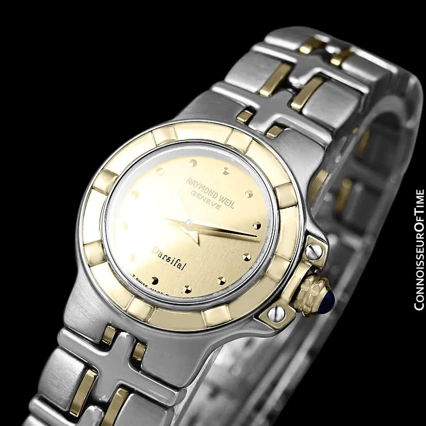 Raymond Weil Parsifal Ladies Two-Tone Bracelet Watch, Ref. 9690 - Stainless Steel & Solid 18K Gold