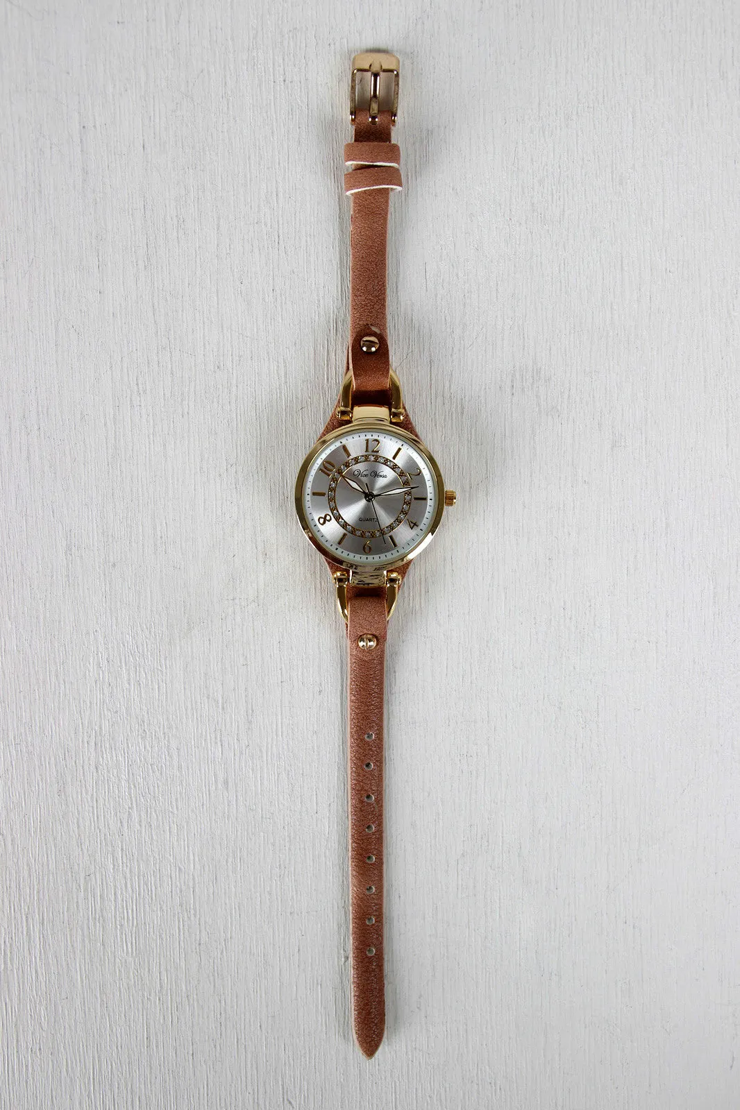 Rhinestones and Back Cover Watch