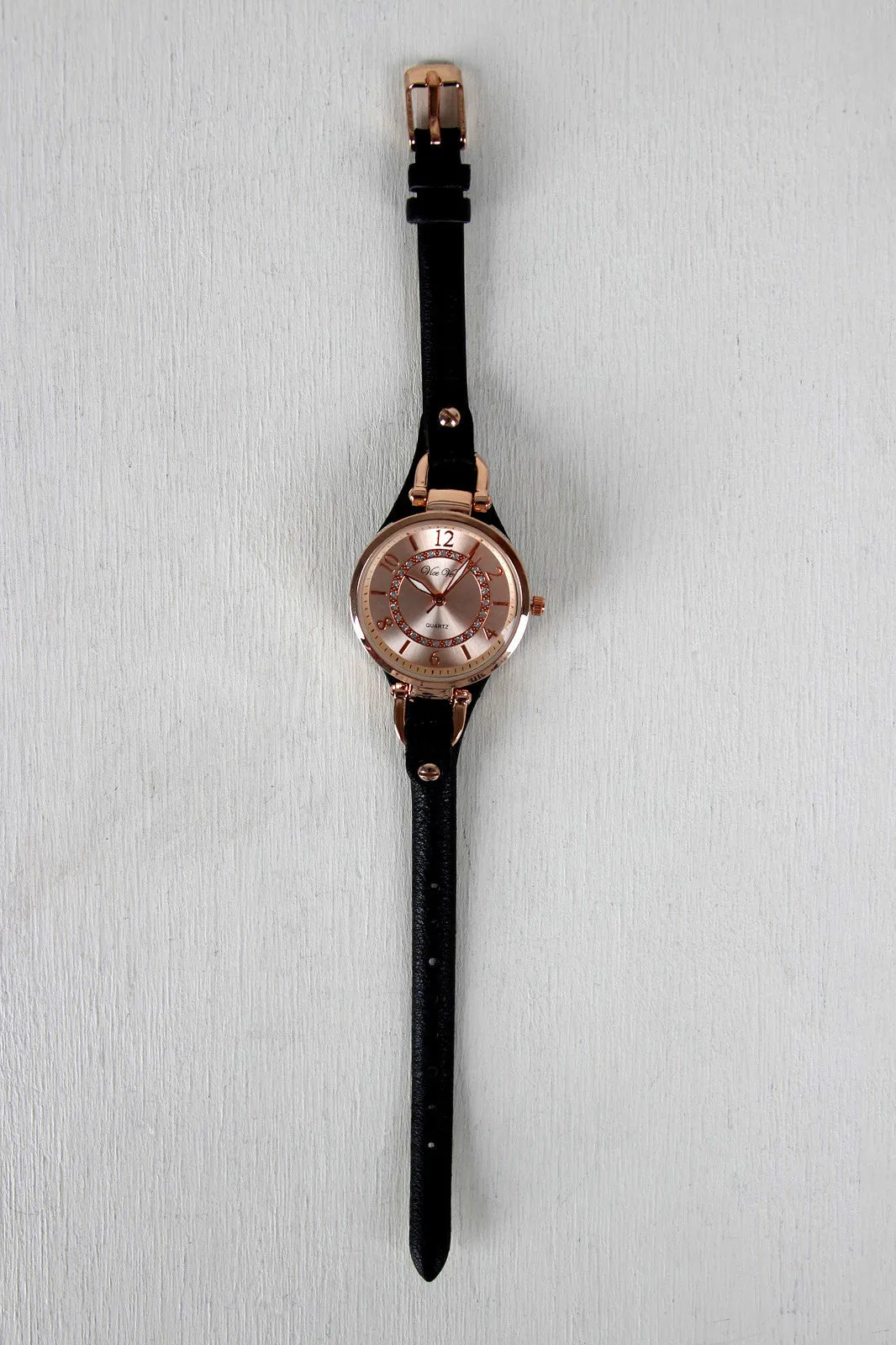 Rhinestones and Back Cover Watch