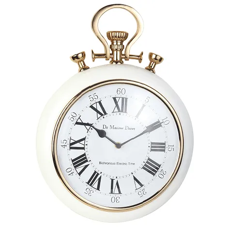 Sullivan - the White  and Gold wall clock