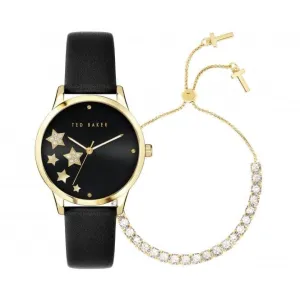 Ted Baker Ladies Fitzrovia Stars Stainless Steel Black Watch BKGFW2217