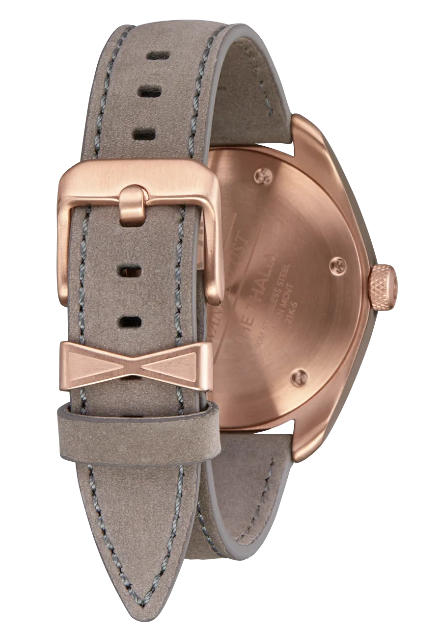 Thalia Leather - Gray Sunray / Rose Gold / Gray