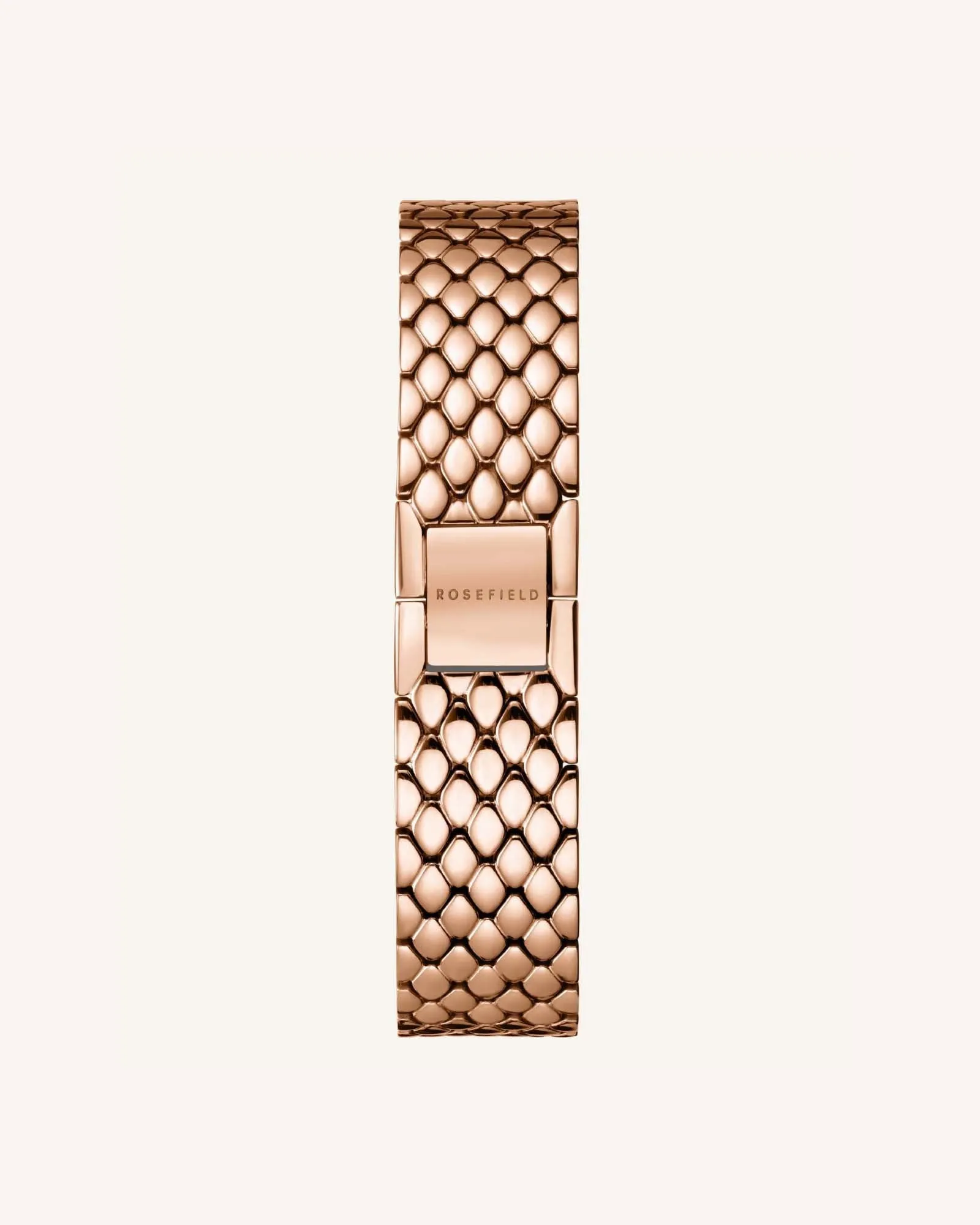 The Oval Rose Gold Steel Strap