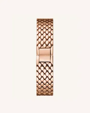 The Oval Rose Gold Steel Strap