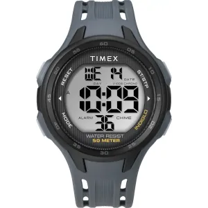 TIMEX 3 Hands Men's Analog Grey Dial Coloured Quartz Watch, Round Dial with 45 mm Case Width - TW5M41500JQ