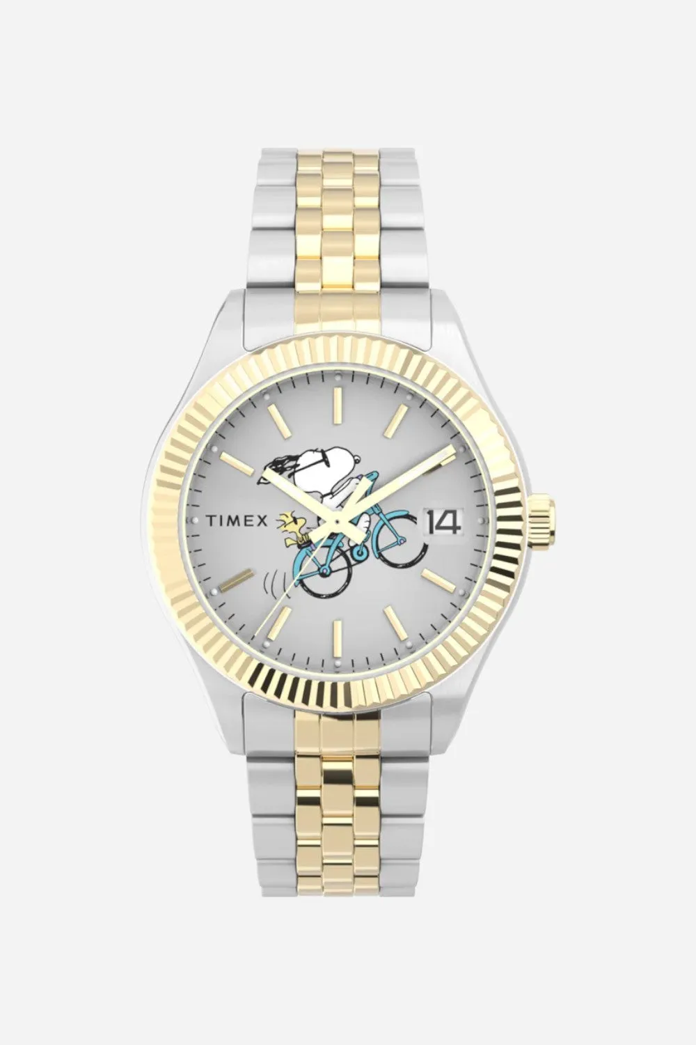 Timex Legacy x Peanuts Bicycle 34mm Stainless Steel Bracelet Watch