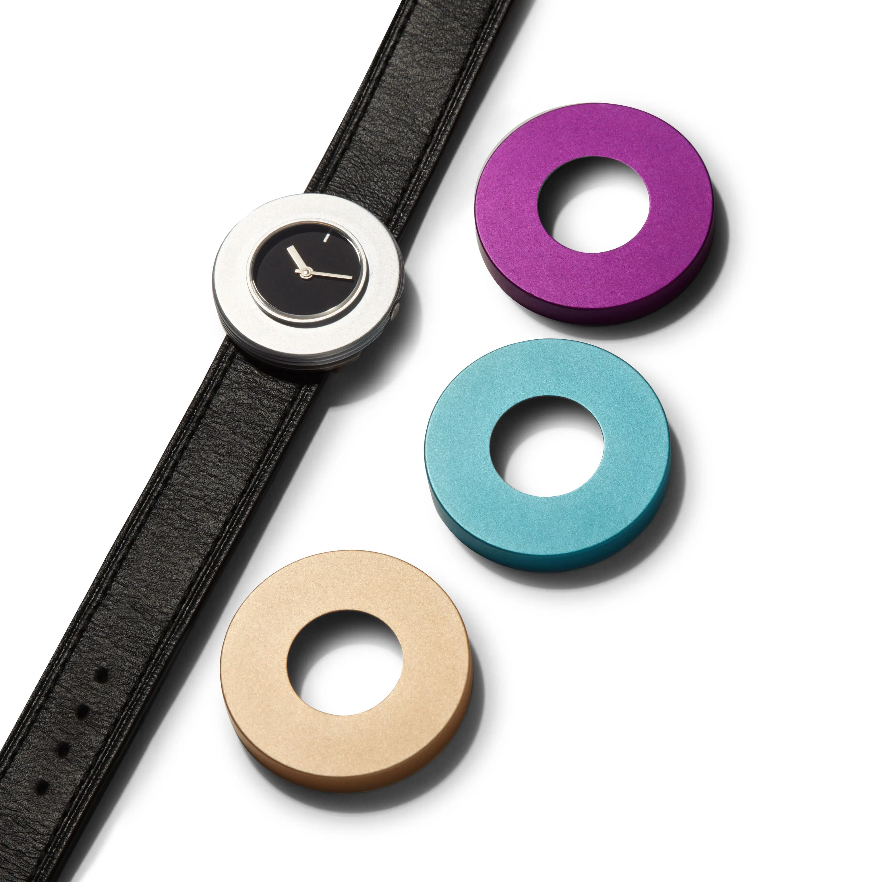 Vignelli Dot Watch - Pastel Blue/ Violet/ Gold